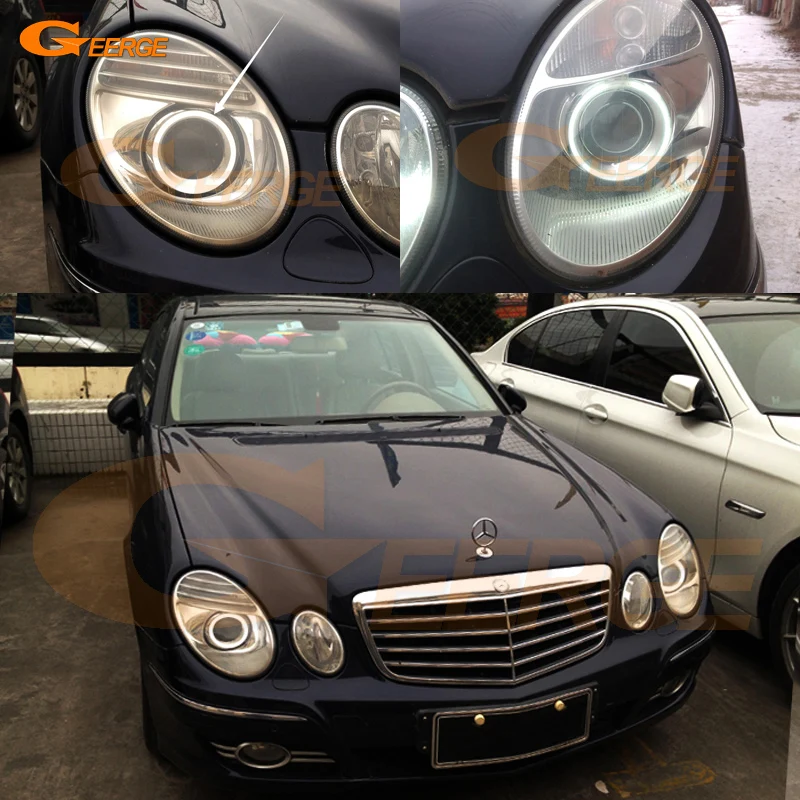 

Отличный ультра яркий комплект CCFL Angel Eyes Halo Rings для Mercedes Benz E Class W211 E200 E220 E270 E280 E320 E420 CDI 2003-2009