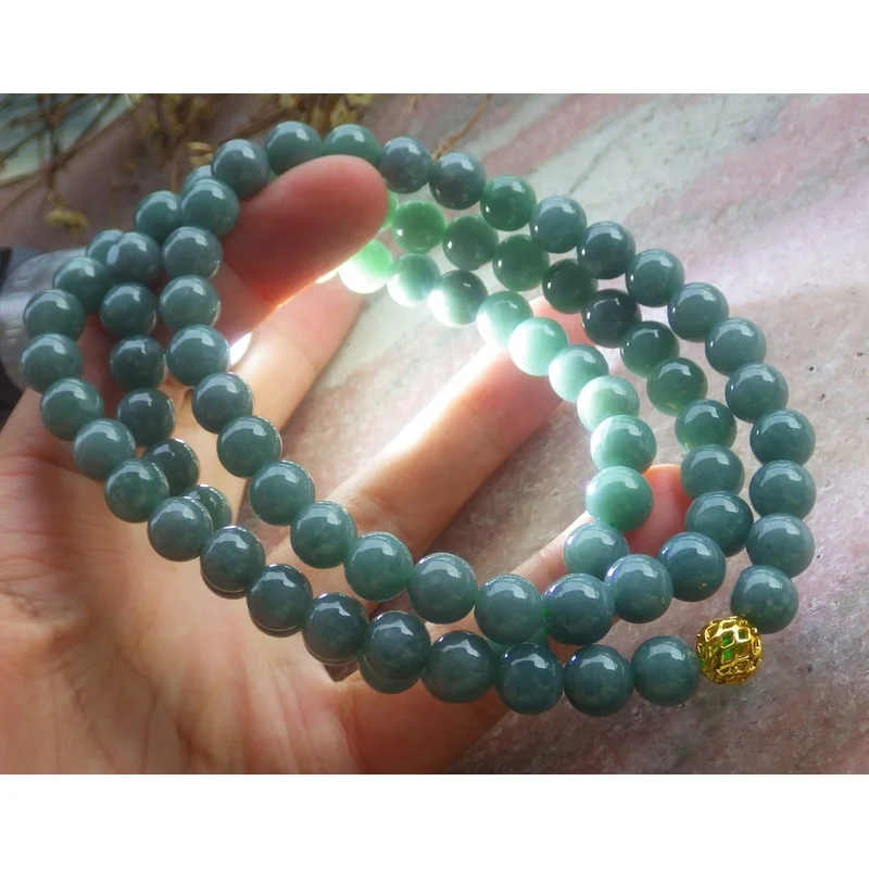 video-certified-green-natural-a-jade-jadeite-beads-necklace-26-inches-8mm-973580