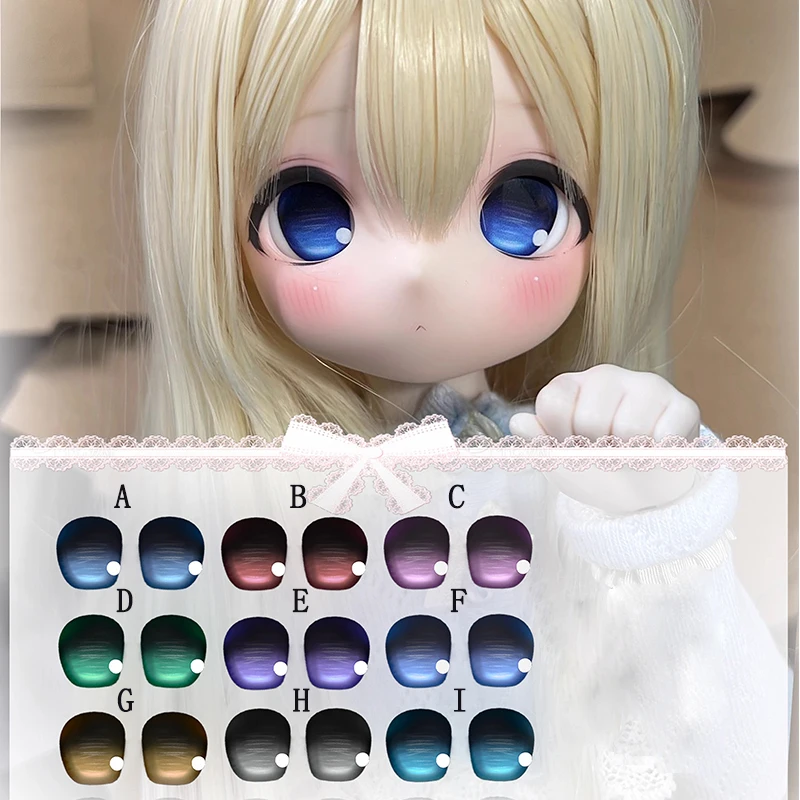 

Metallic Effect Acrylic BJD Eyes Doll 10mm-14mm-18mm-24mm for 1/12 1/8 1/6 1/4 1/3 SD Doll Accessories 9 Colors Available