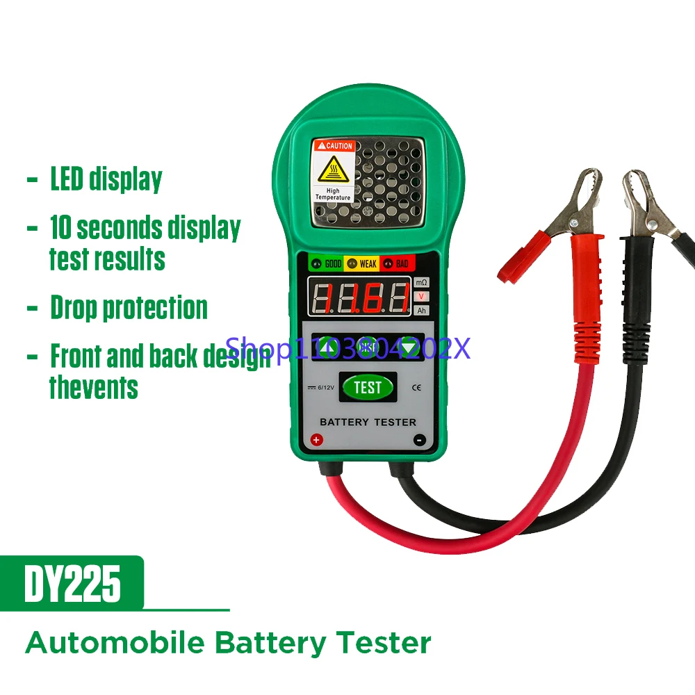 DUOYI DY225 3 In 1 Electric Vehicles Battery Tester 6V 12V DC Power Load Starting Charge UPS Test Tool Battery Capacity Tester