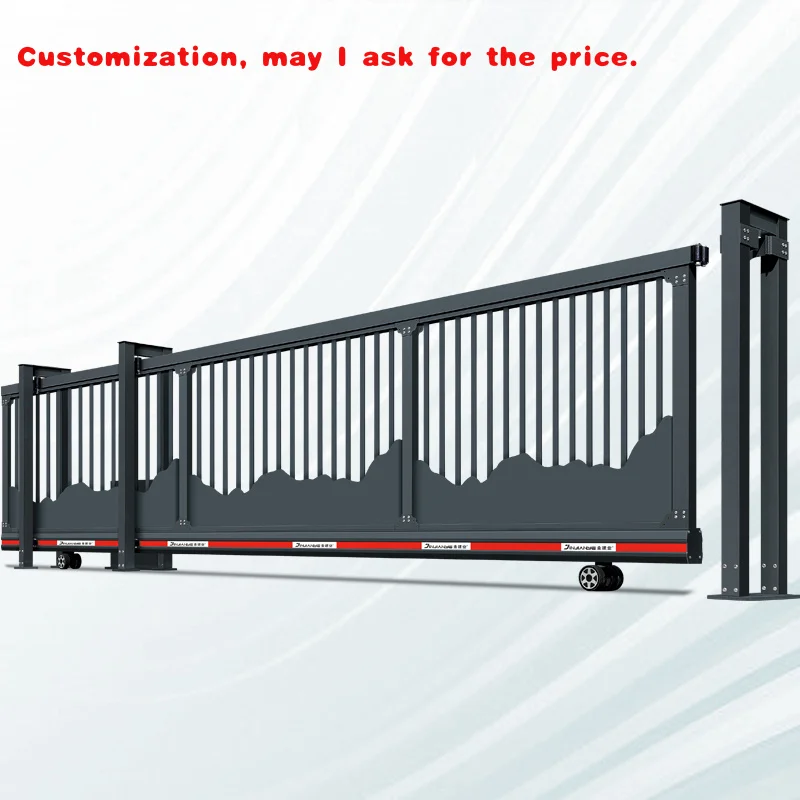 

custom.Hot Sale Automatic Opening Retractable & Aluminum Alloy Slide Gate Sliding Door Factory