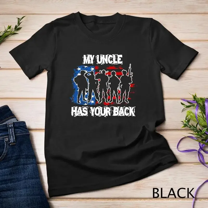 My Uncle Has Your Back Military Armed Forces T Shirts Unisex T shirt