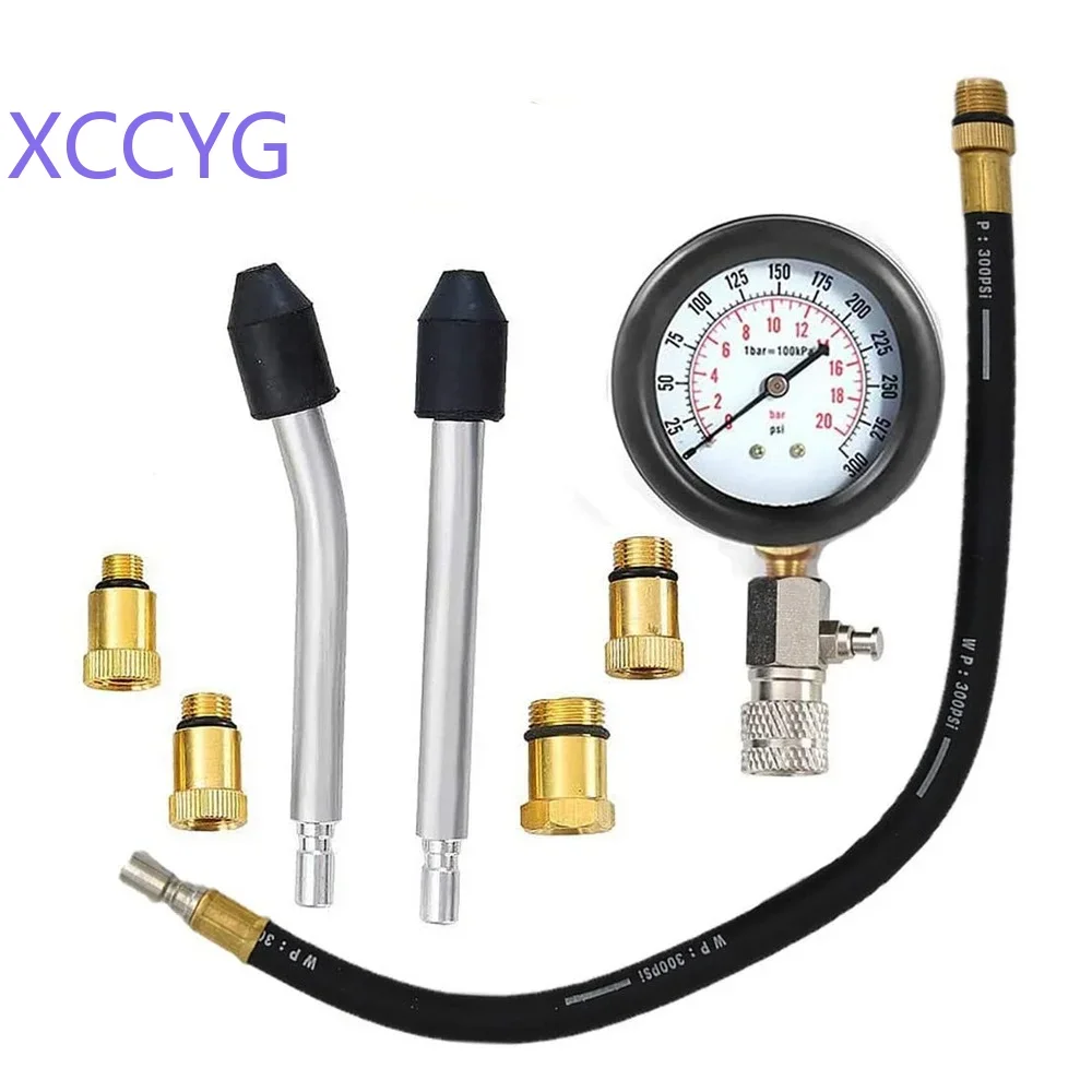 XCCYG Automobile Cylinder Gauge Fitting Cylinder Pressure Gauge Hose Accessories Auto Repair Tools