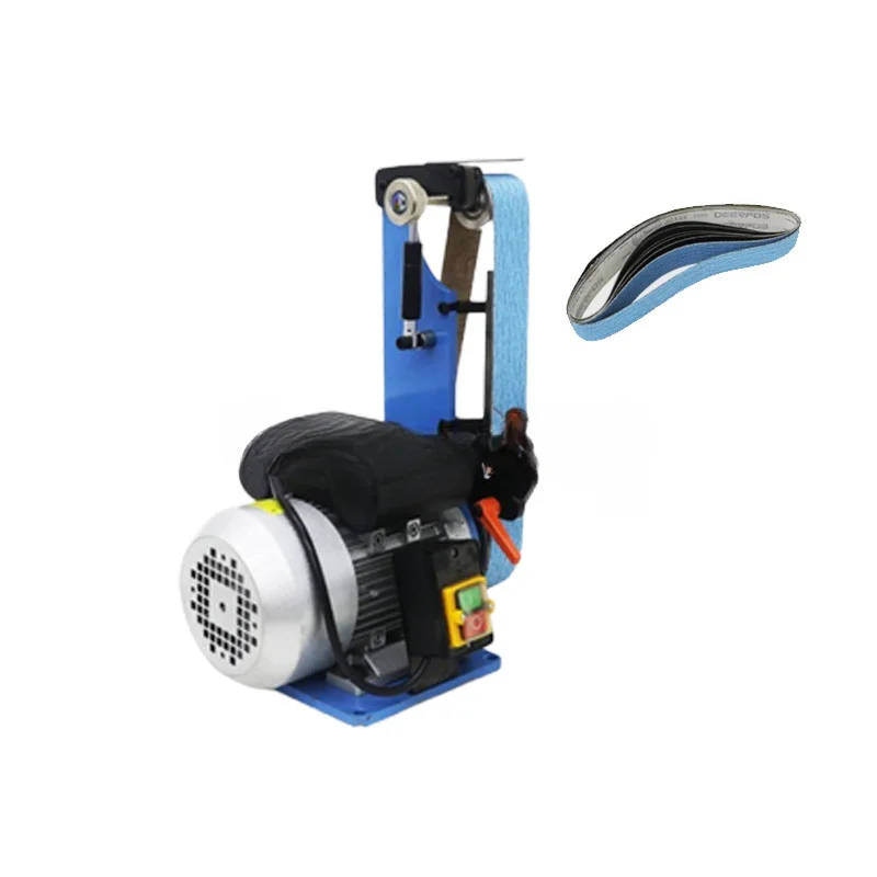 High Power Vertical Belt Sander, Bench Grinder for Metal, Wood Deburring, Chamfer Polishing Machine, 220V, 380V, 1500W