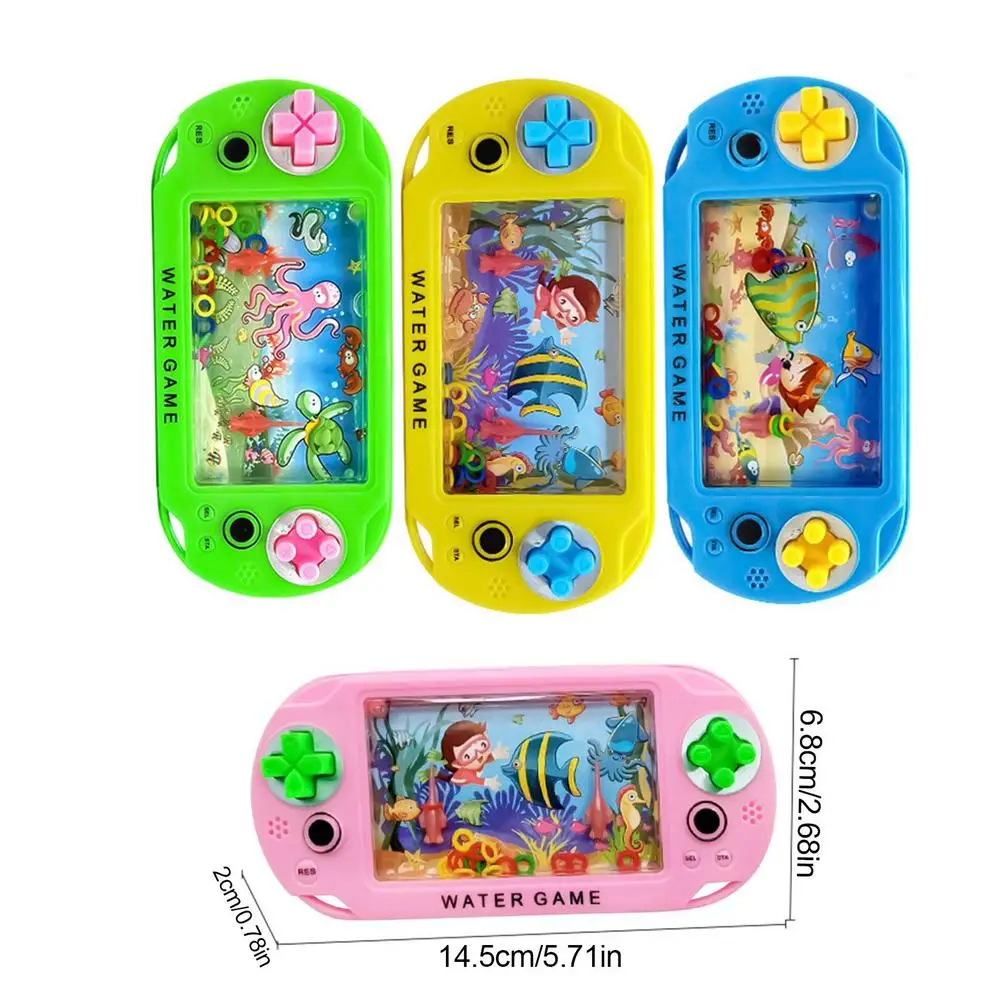 Stressabbau-Spielzeug Wasserring-Spiel Nostalgisches Wurfringspiel Handliches Wasserspielzeug Geburtstagsgeschenk für Kinder Zufälliger Ozean-Stil – Detail 6