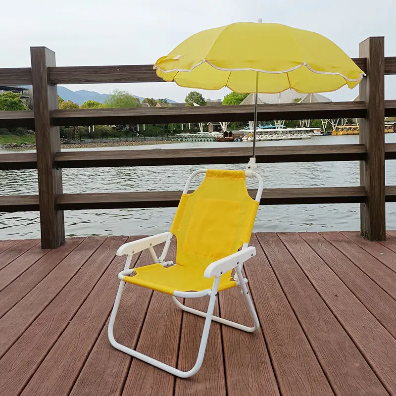 Baby Beach Chair Outdoor Children Folding Back with Umbrella Shade Small Chair