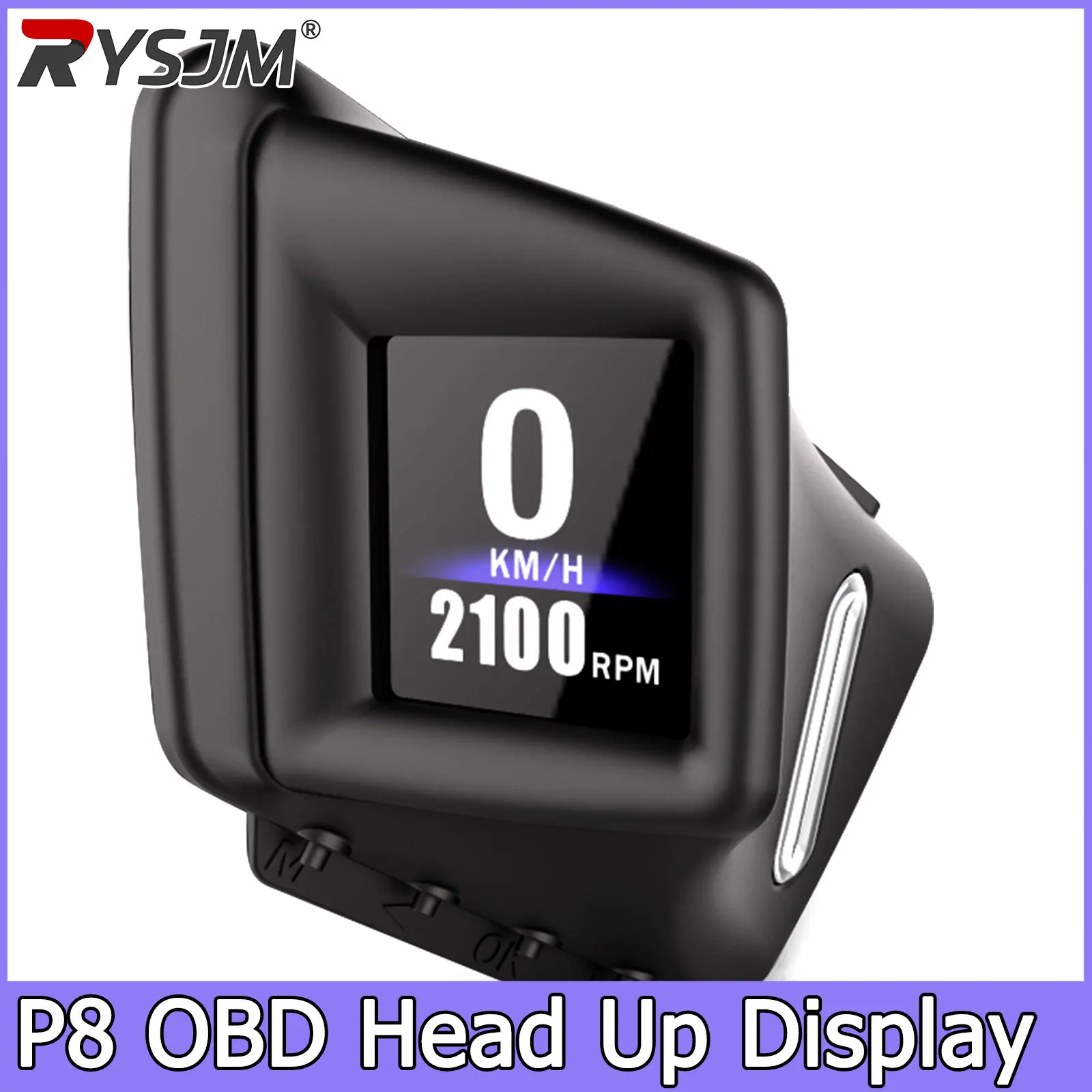 OBD2 GPS HUD Car Head-up Display LCD Digital Speedometer Auto On-board Computer With Tachometer RPM Turbo BOOST Oil Pressure RPM