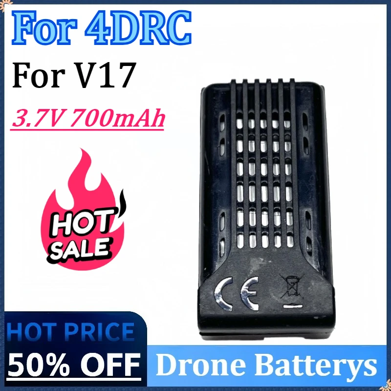 

New 3.7V 700mAh for 4DRC V17 RC Airplanes/Quadcopter Drone Replacement Accessories Part High Quality Rechargeable Battery