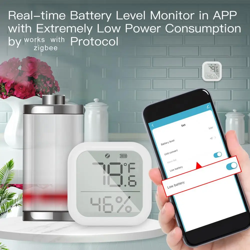 Thermohygromètre électronique, 1 ensemble, pratique, avec autocollant arrière, léger, pour le bureau