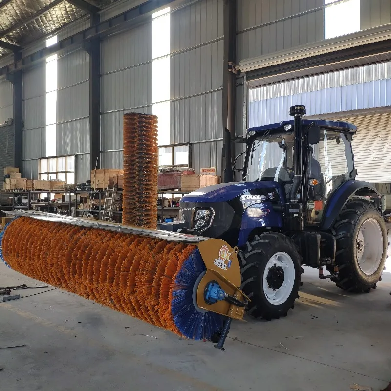 

Cheap Price Electric Ride On Snow Sweeper Tractor Snow Road Sweeper Machine Blower Quad With Snow Plow