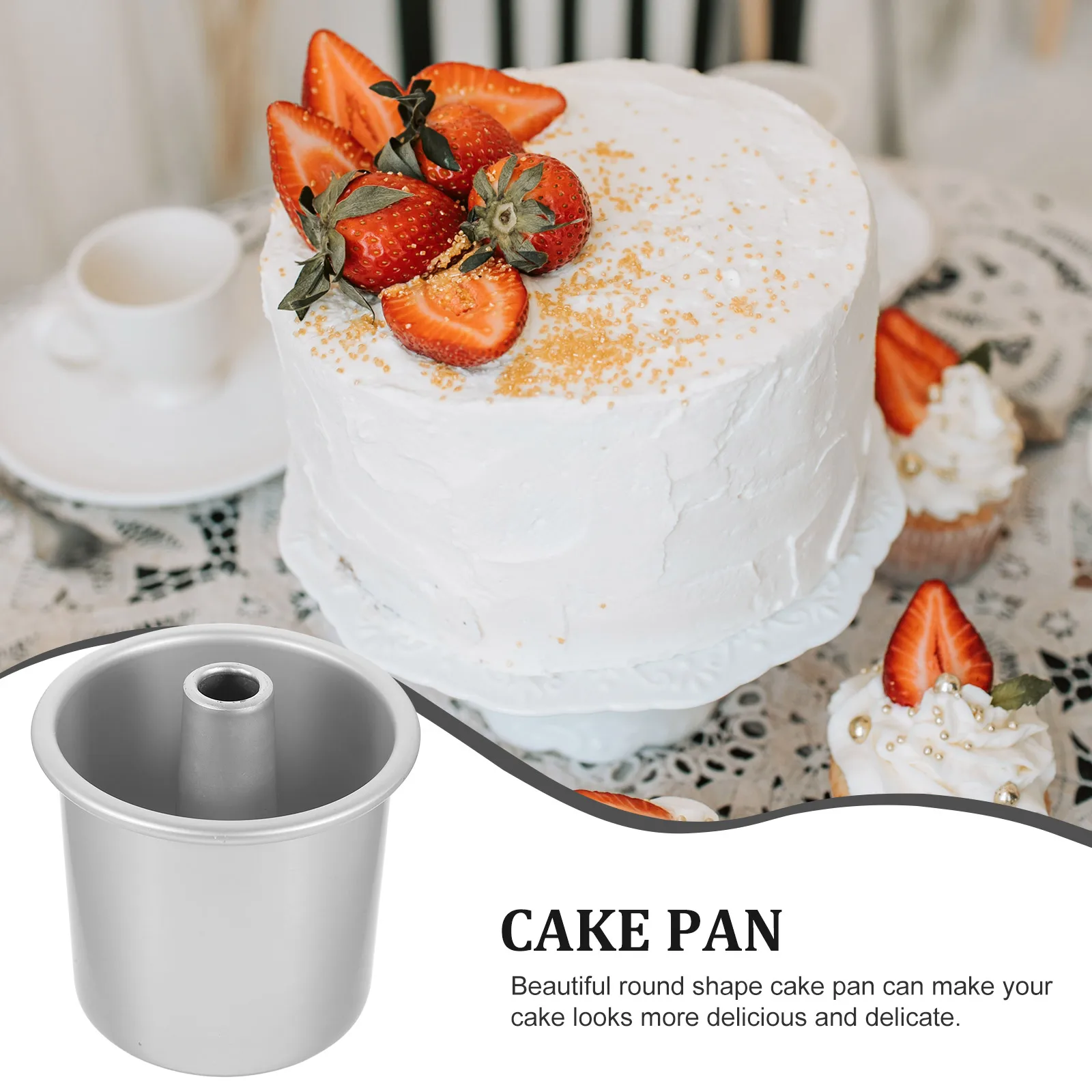 

Muffin Add High School Hollow Cake Mold Pans Nonstick Aluminum Alloy for Baking