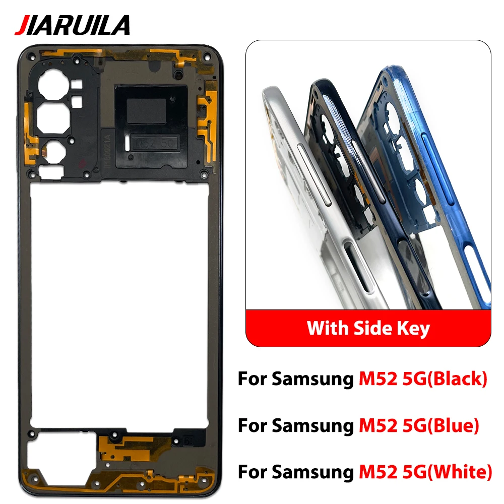 1 Set LCD Display Screen Spiale Plate Bracket For Samsung M52 5G Middle Bezel Frame Replacement
