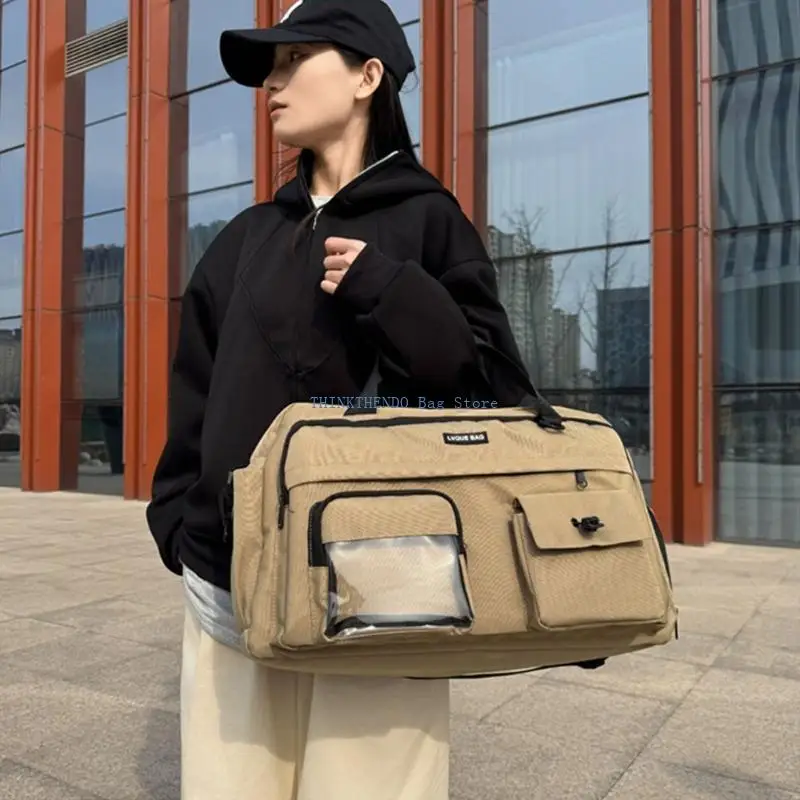 

340D Multipurpose Sports Duffle Bag Storage Waterproof Section Convertible Shoulder Carry Fitness Accessories