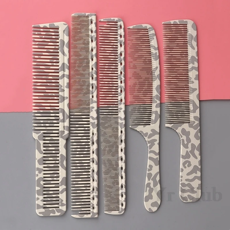 Camouflage Hair Cutting Comb Hair Salon Hairdressing Combs 335 336 339 345 Men's Flat Headed Women's Long Hair Haircut Brush