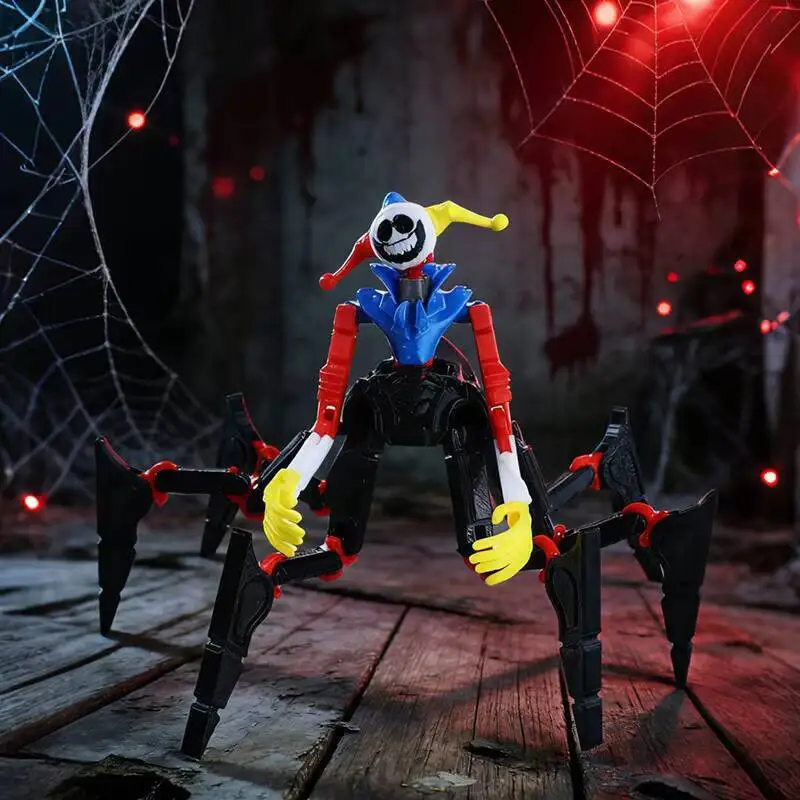 3D Printed Articulated Monster Action Figure Movable Joints Spider Clown Toy Desktop Decor Collectible Model for Kids