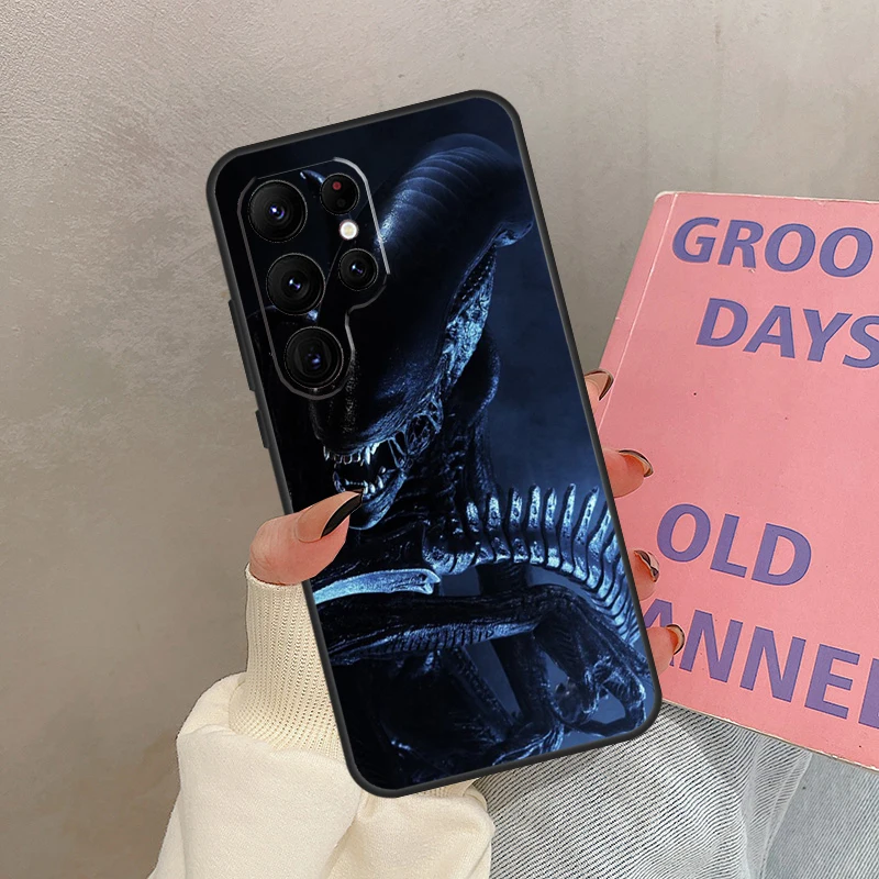 Etui na telefon Samsung Galaxy S24 Ultra S20 S21 S22 S23 S25 Ultra S9 S10 Plus S25 FE z motywem kosmicznego horroru, obudowa, coque