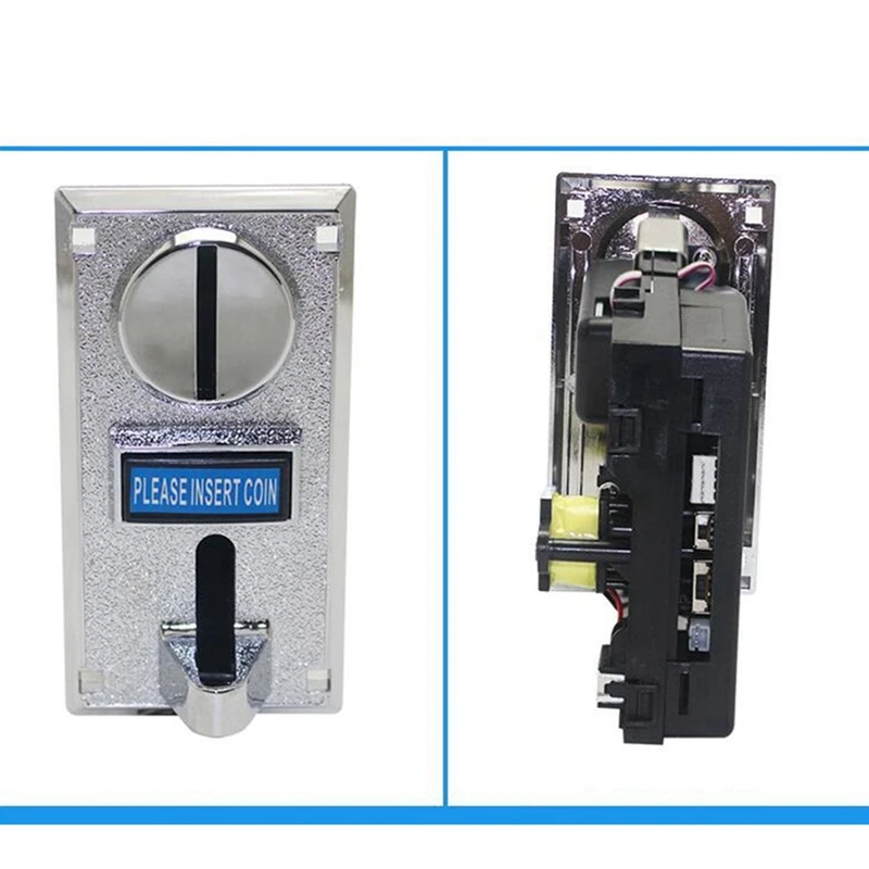 4X Programable Plastic Multi Coin Acceptor Electronic Roll Down Coin Acceptor Selector Mechanism Side Coin Selector