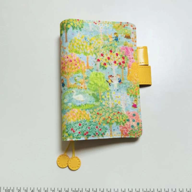 Fruit Garden A5 A6 Bound Journal Notebook Cloth Book Cover Cute Girl Diary Hobo Grid Notepad Agenda Planner Office Statione