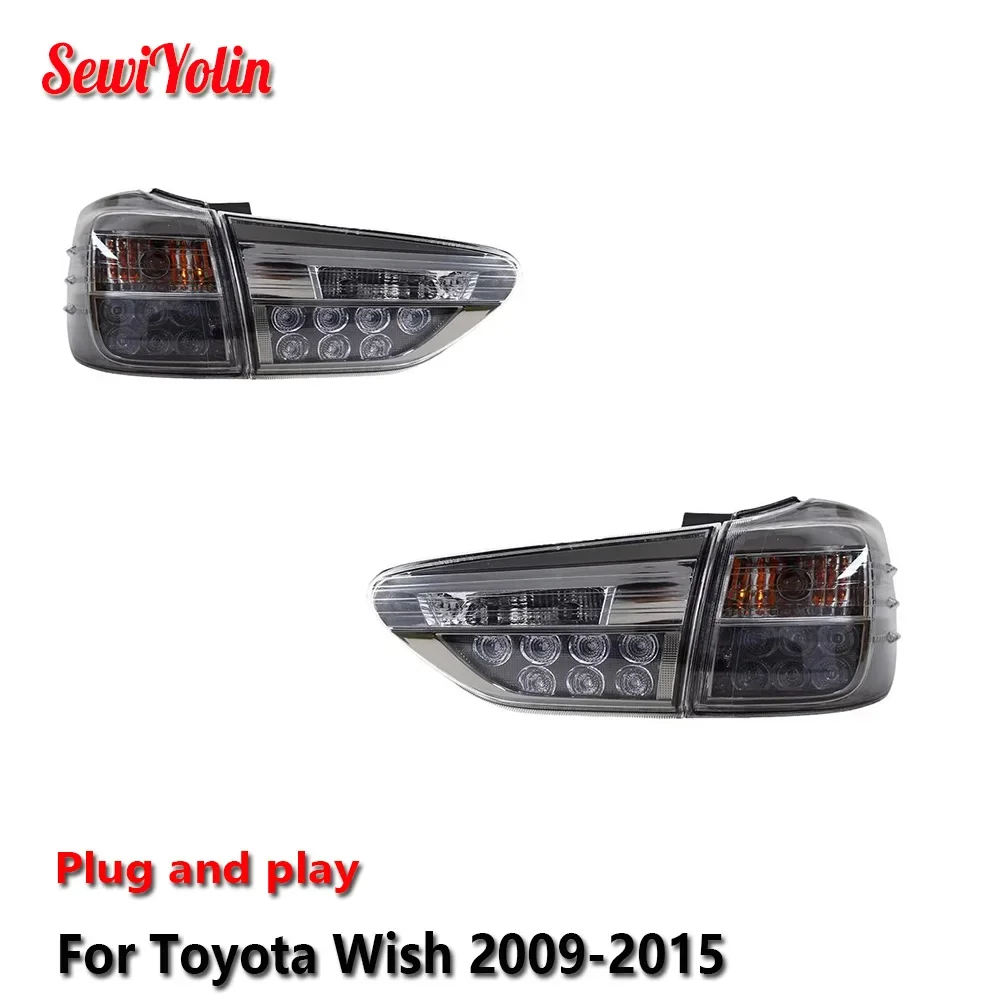 

Car LED Tail Light Accessories For Toyota Wish 2009-2015 Auto Rear Fog DRL Brake Turn Signal Lamp Plug and Play