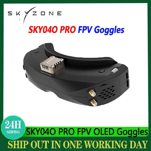 Skyzone sky04o pro oled fpv brille 5,8 ghz 48ch steady view empfänger x auflösung 60fps refresh rate head tracker brille