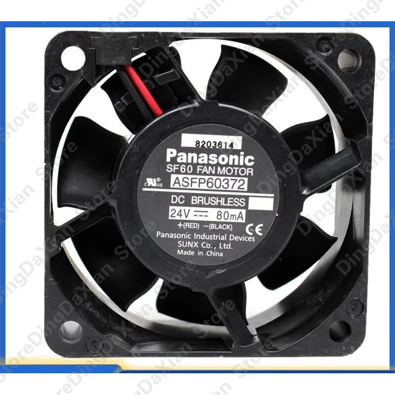 x For Panasonic SF60 ASFP60372 24V 0. 1A 6025 60*25mm Inverter Cooling Fan new