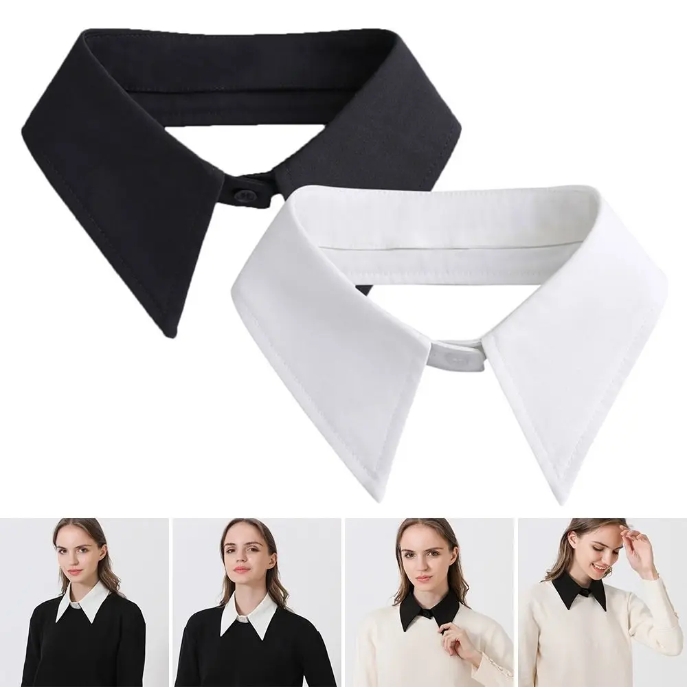 

Women Classic Chiffon Clothes Accessories Shirt Fake Collar Lapel Blouse False Collar