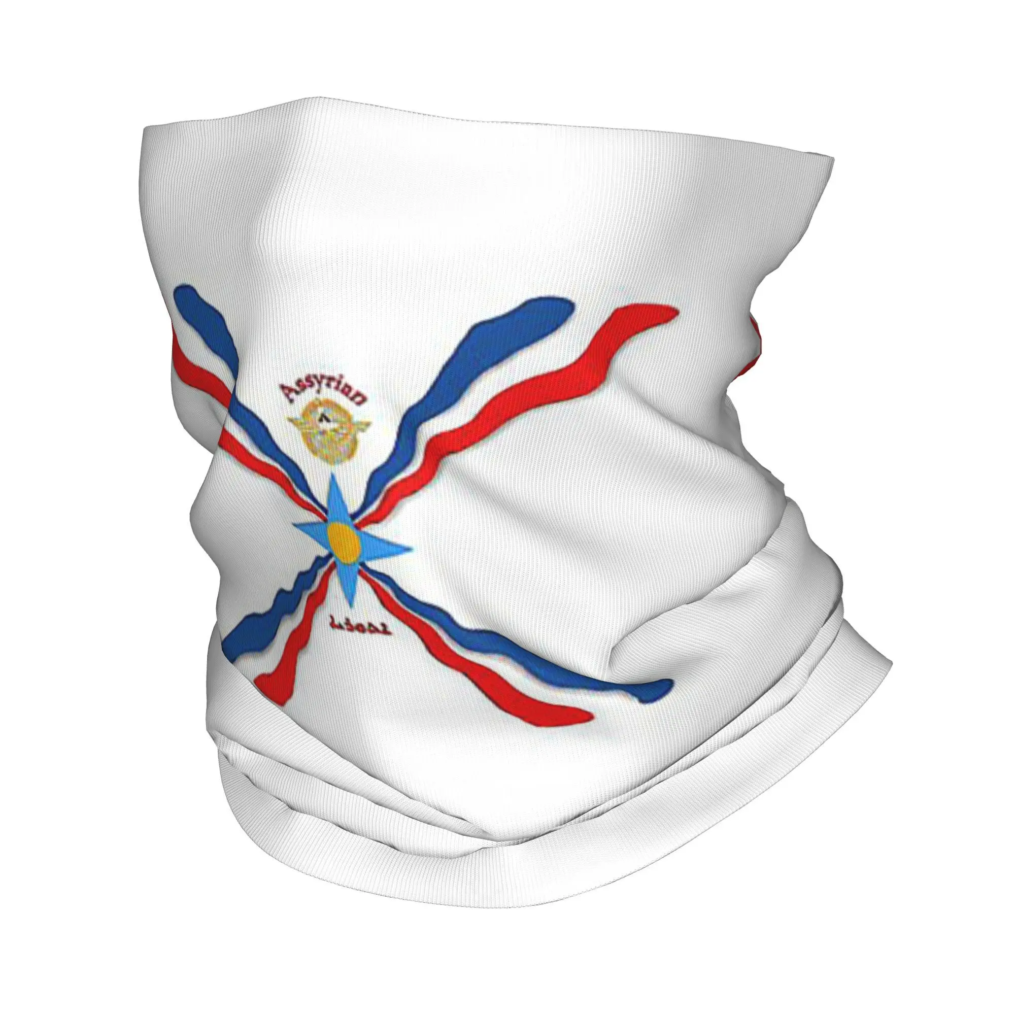 

Luxury Assyrian Suryoyo Flag Bandana Neck Cover Printed Mask Scarf Multifunction Headband Cycling For Men Women Adult Washable