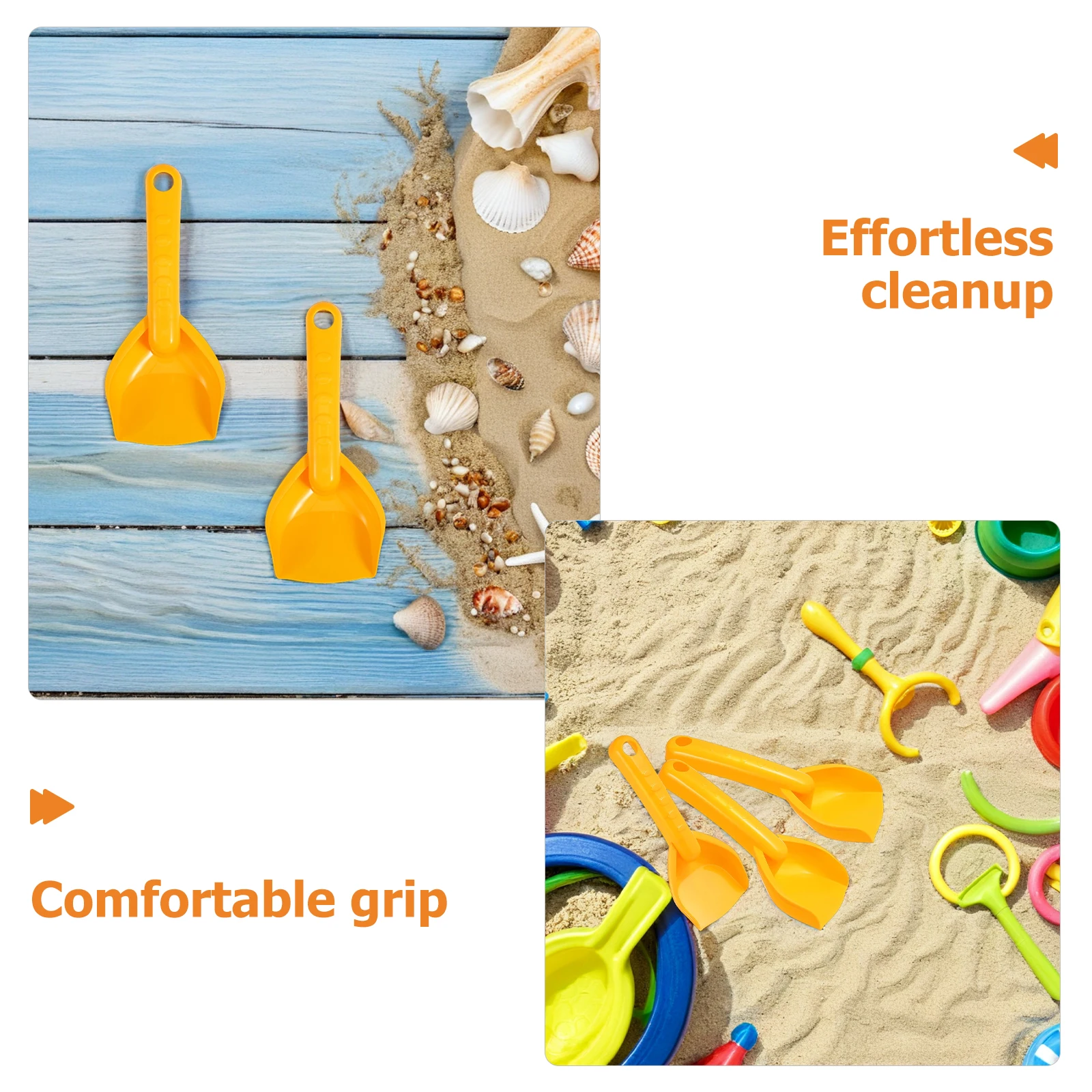 16 قطعة معاول رمل للأطفال حفار شاطئ صغير 7.07 بوصة مغرفة بلاستيكية خفيفة الوزن لحفر الرمل في الهواء الطلق صندوق الرمل الثلج #3