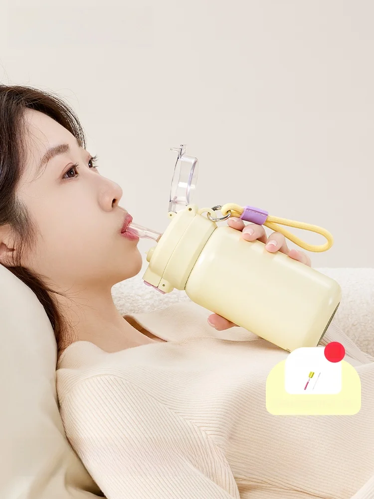 

Taoqibaby Insulated Water Bottle St Lid Portable Fem Version for Pregnant Women And New Mothers Beautiful Aesthetic Value