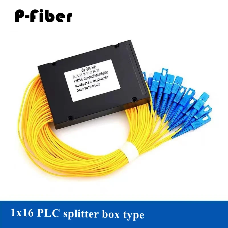 3 ชิ้น 1:16 optical splitter 1*16 กล่อง PLC pigtail optical splitter SC/LC/FC PC/APC FTTH