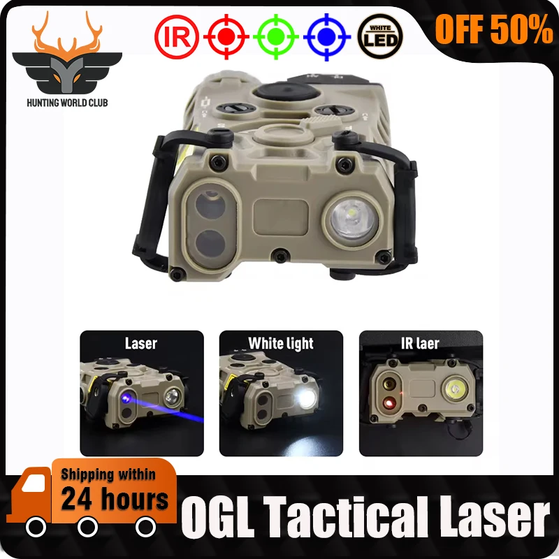 

Tactical WADSN Nylon Eotec OGL Laser Pointer Red Dot Blue Green IR Laser Indicator PEQ 15 OGL Infrared Sight Airsoft Flashlight