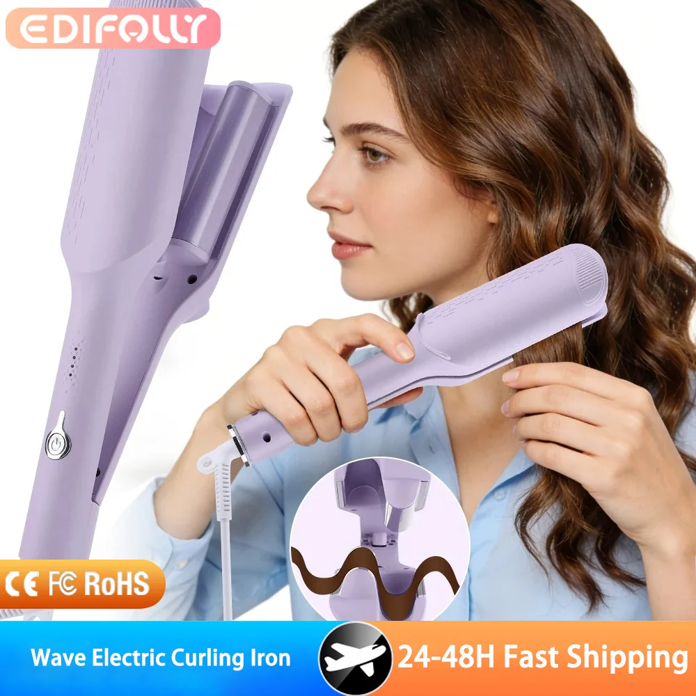 

32MM Hair Curler Curling Tool Egg Roll Lasting Styling Fast Heating Deep Wave Electric Curling Iron 4 Temperature Adjustable