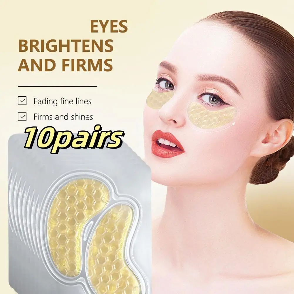 10pairs Crystal Collagen Gold Eye Mask Anti Dark Circles Beauty Patches For Eye Skin Care Korean Cosmetics