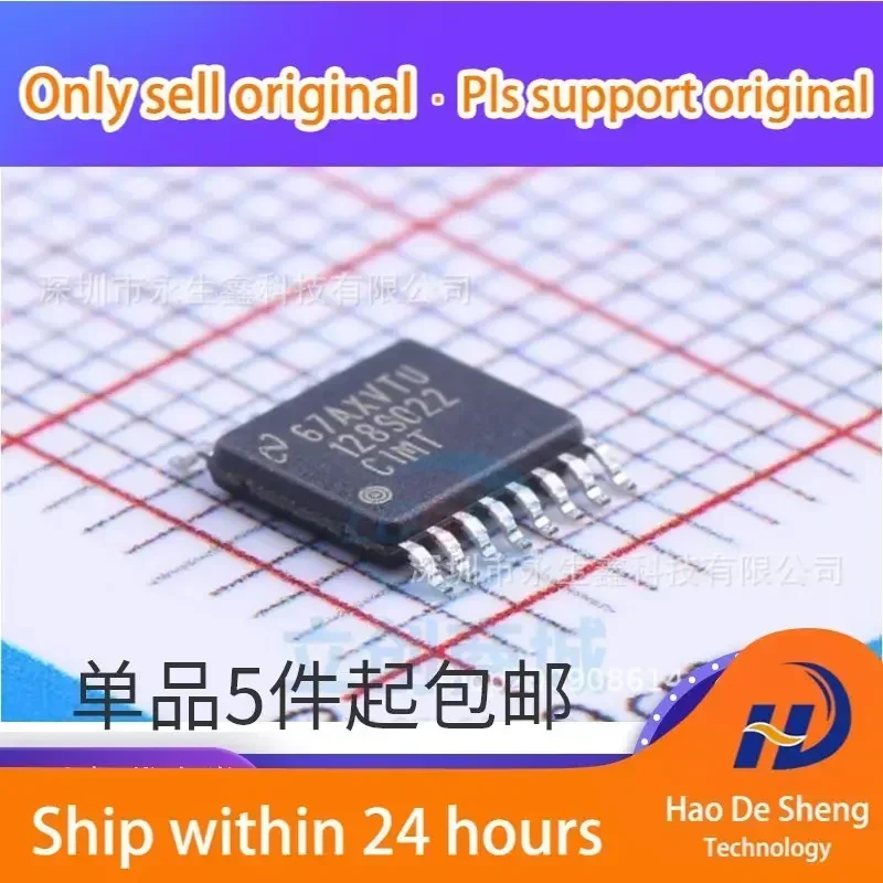 10PCS/LOT ADC128S022 ADC128S022CIMTX TSSOP16 Analog-to-digital Converter IC New Original In Stock