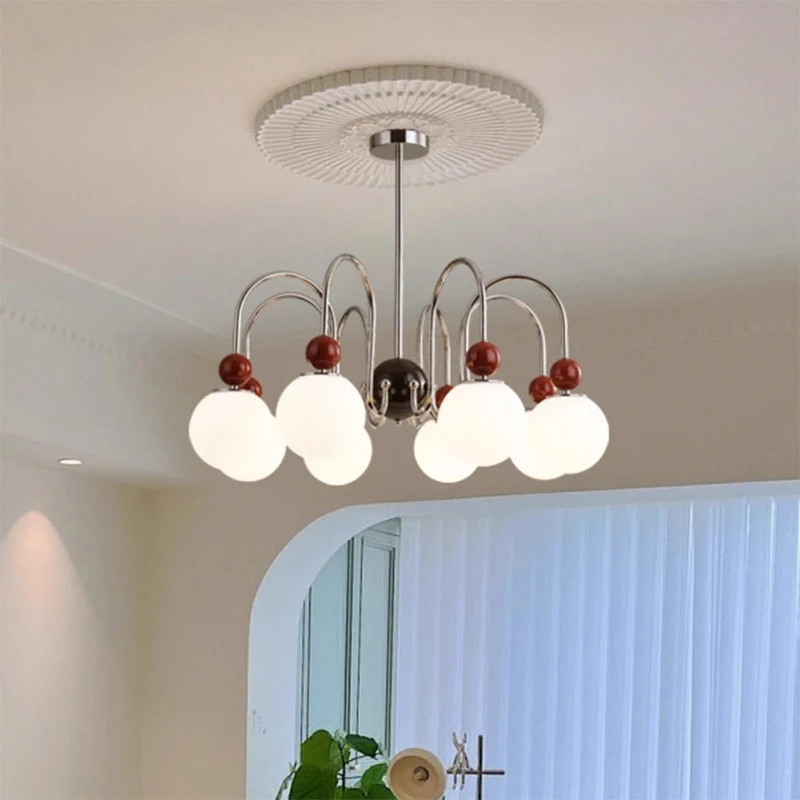 

AiPaiTe Modern LED chandelier for living room, bedroom and dining room decoration, height adjustable indoor light fixture.