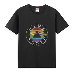 2024 Men T Shirt Casual Logo Rainbow Pinks T-shirt Graphic Oversized Sports Tops Breathable Floyd Comfortable Streetwear S-3XL