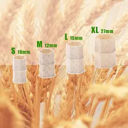 50pcs EZ ECO-Friendly Tattoo Ink Caps Biodegradable Disposable Recyclable Wheat Straw Base Hold Ink Pigments Permanent Makeup