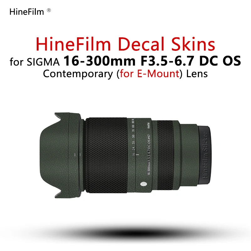 Customized Skin For Sigma 16-300 FE Mount Lens Sticker 16300 Lens Decal Skin for Sigma 16-300 F3.5-6.7 Wrap 16 300 Cover Skin
