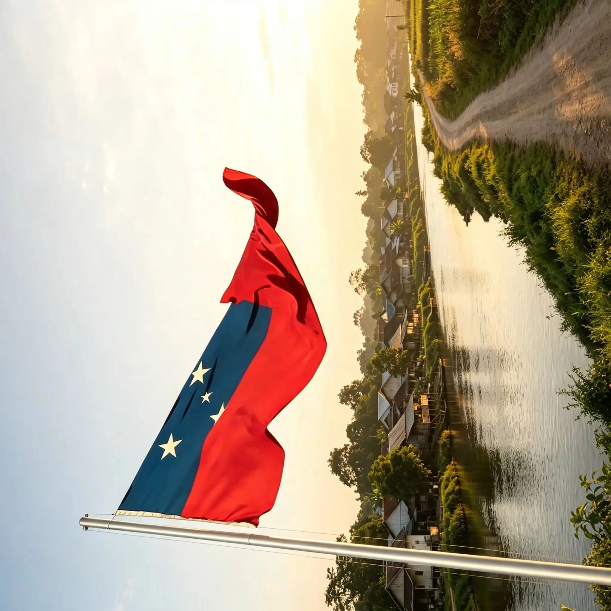 90X150cm WS WSM SAMOA Flag for Decoration