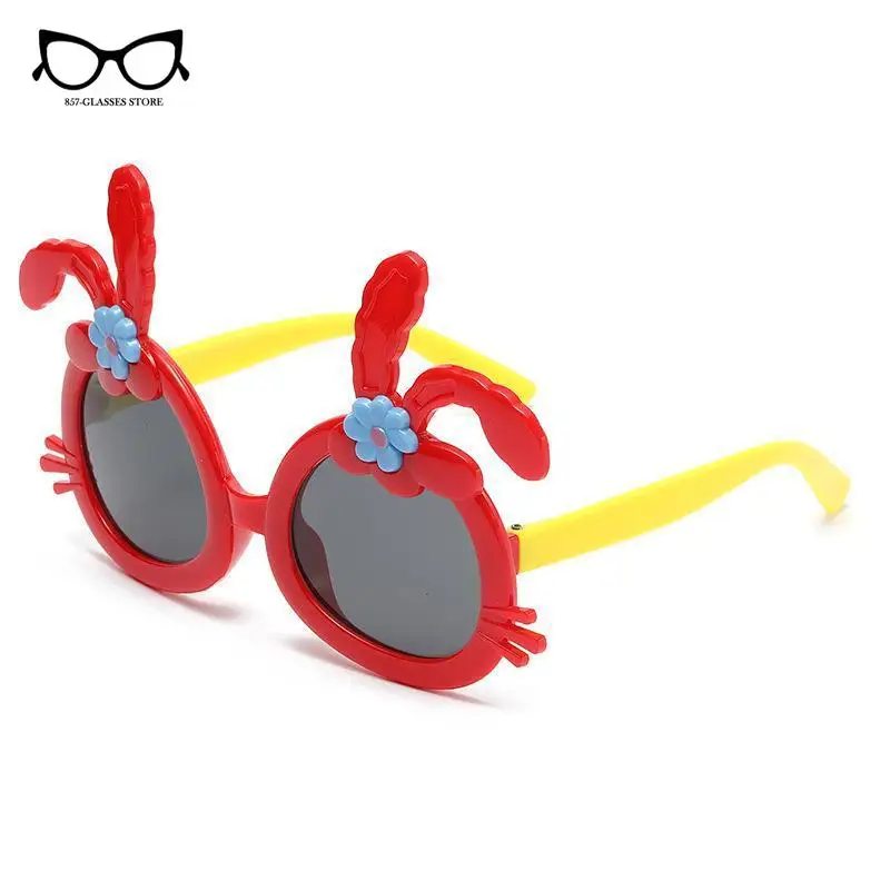 2024 New Rabbit Anti UV Cartoon occhiali da sole per bambini occhiali da sole carini per bambini occhiali da sole Super carini con papillon da donna