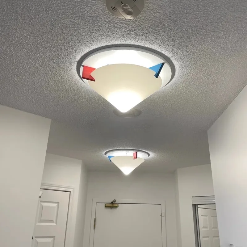 Medieval minimalist ceiling light, children's bedroom circular light, designer package, study light