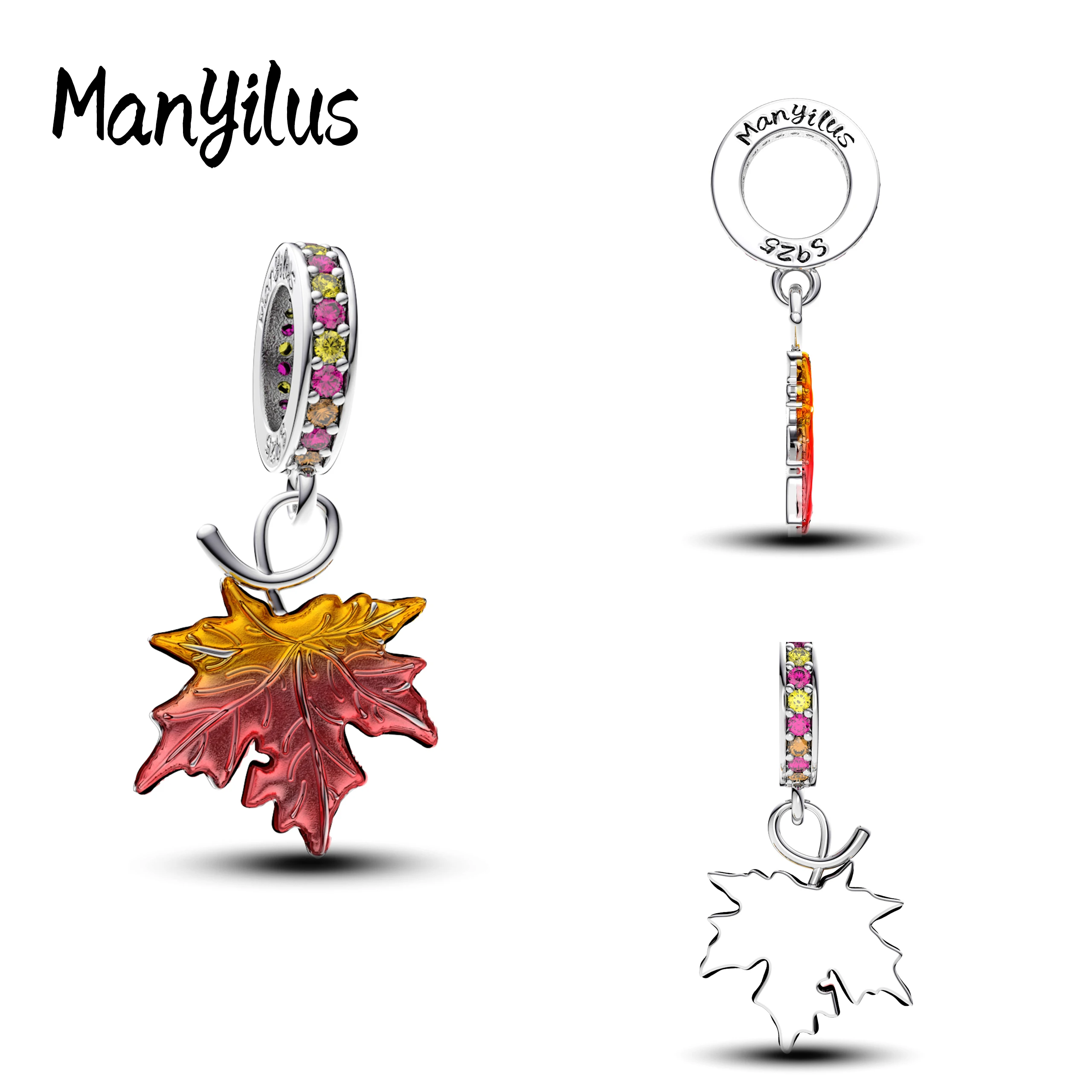 

Manyilus New Dragonfly Bee Butterfly Charms plata 925 bag Beads Suitable for charms 925 originales Bracelet jewelry