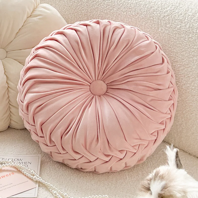 Ins cream style bay window sofa cushion French cream style cute homestay living room niche pillow cover