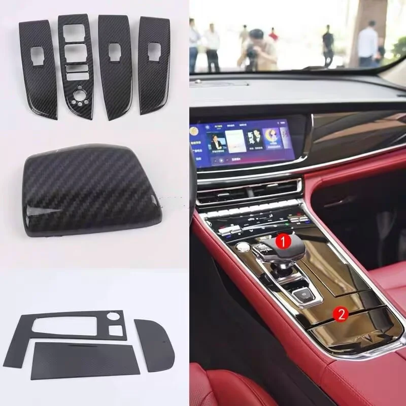 Suitable For Changan CS85 2019-2021 shift frame decoration center control panel interior decoration glass switch rear outlet gea