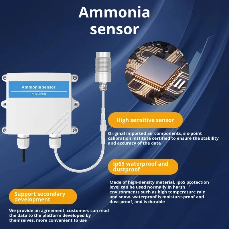 Ammonia Sensor NH3 Gas Detector Ammonia Gas Sensor Industrial Ammonia Leak Sensor NH3 Sensor Module