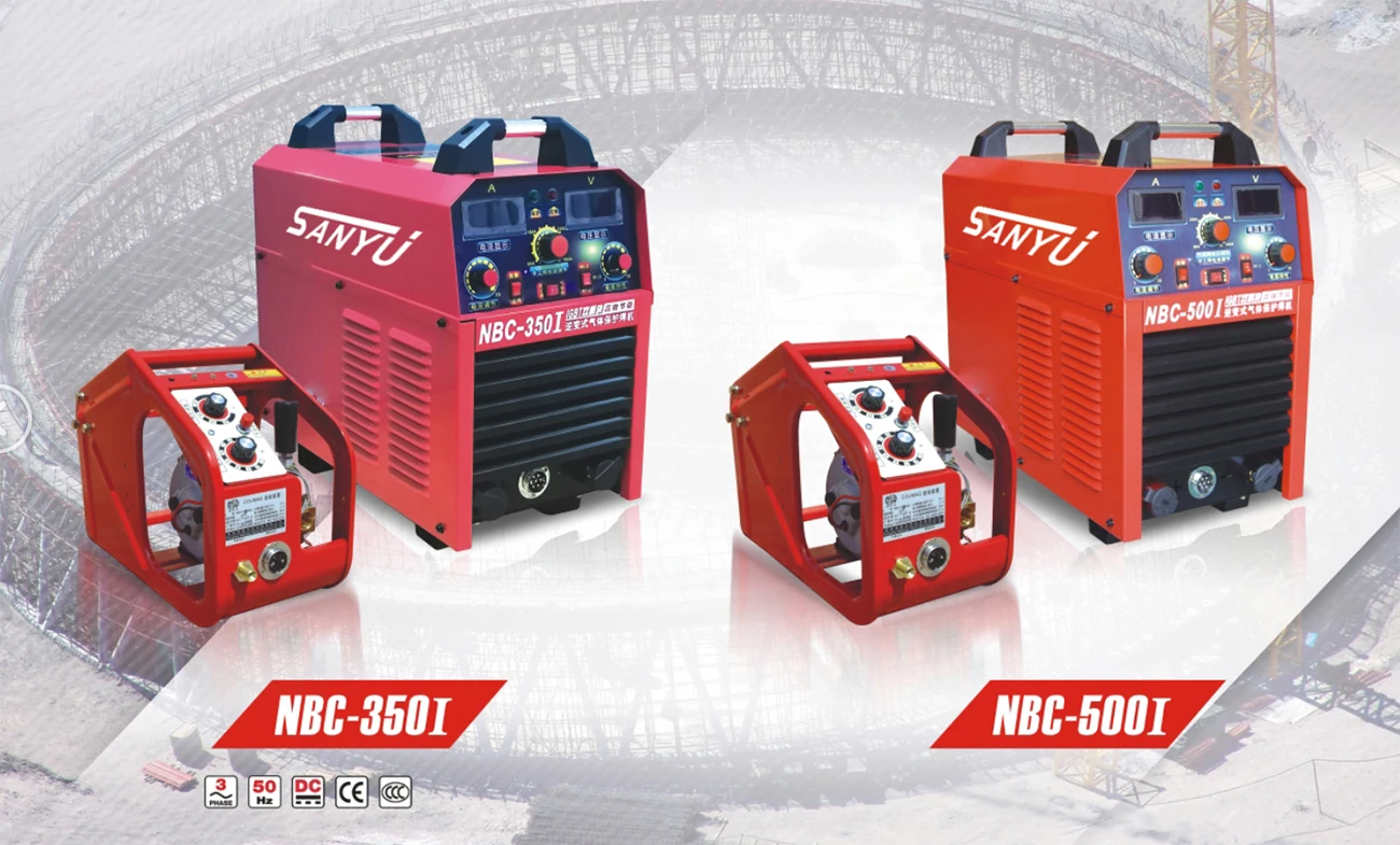 SANYU 350A 500A CO2 Gas Shielded Welder IGBT INVERTER Welding Machine