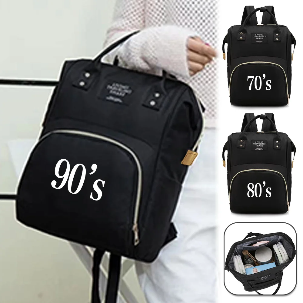 Maternity Bag Nappy Bag  Multi-Function Travel Waterproof Handbag Large Capacity Years Printing  Series Outdoor Storage Stuff