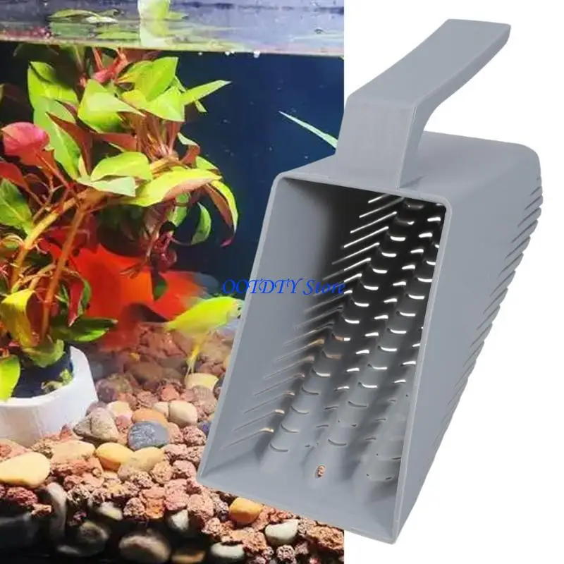 367A Aquariums Sand Shovel Plastic Gravels Strainers Ergonomic Handle Scrapers Sifter