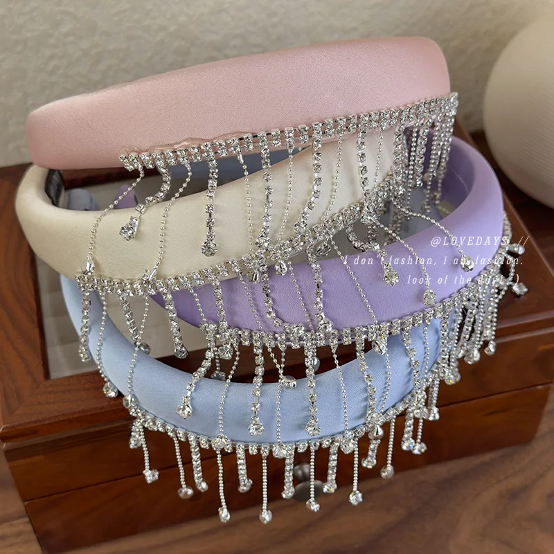 Tassel Fringe Headband for Women Lightweight Metal Alloy Elegant Bohemian Exotic Style Hair Accessory Daily Wear