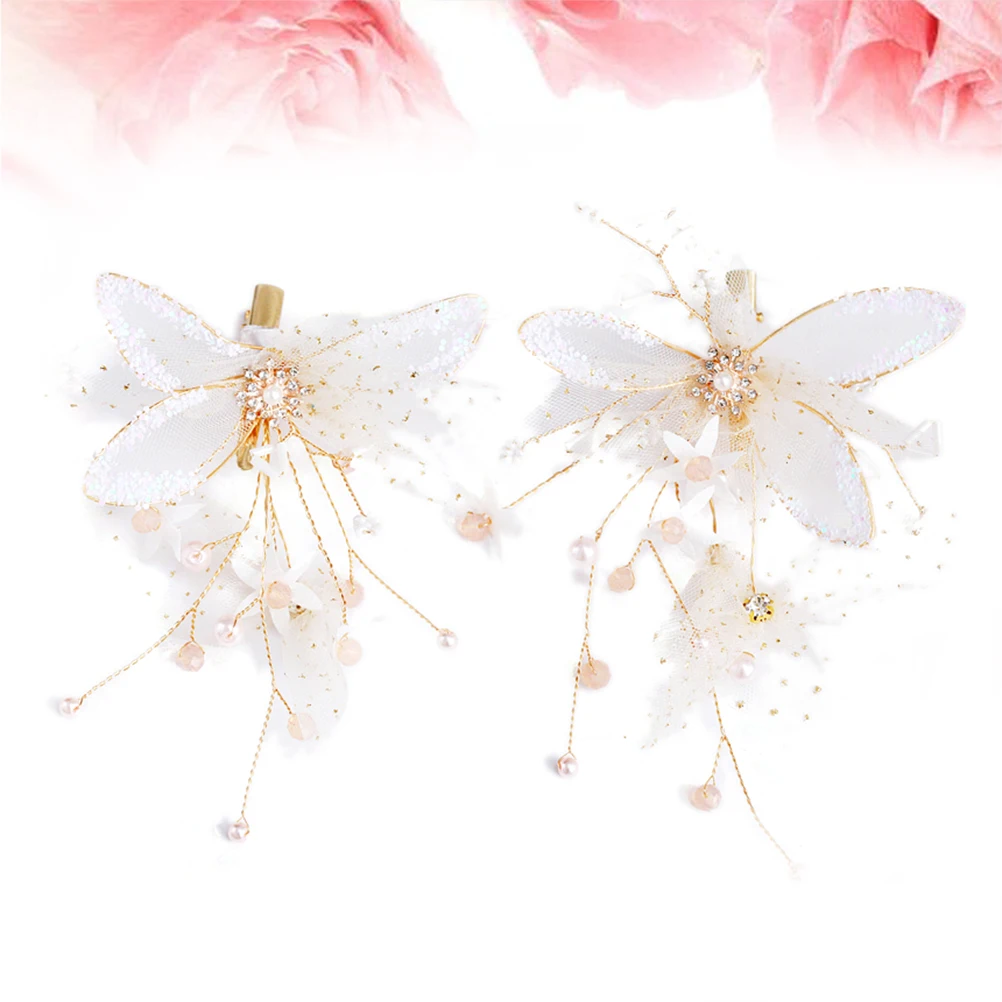 

2Pcs Rhinestone Wedding Hairpins Clips Elegant Bridal Hair Pin Crystal Design Wedding Bridal Barrettes Hair naments